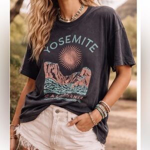 🌄Girl Dangerous/FP Yosemite California graphic tee, S/M, NWT